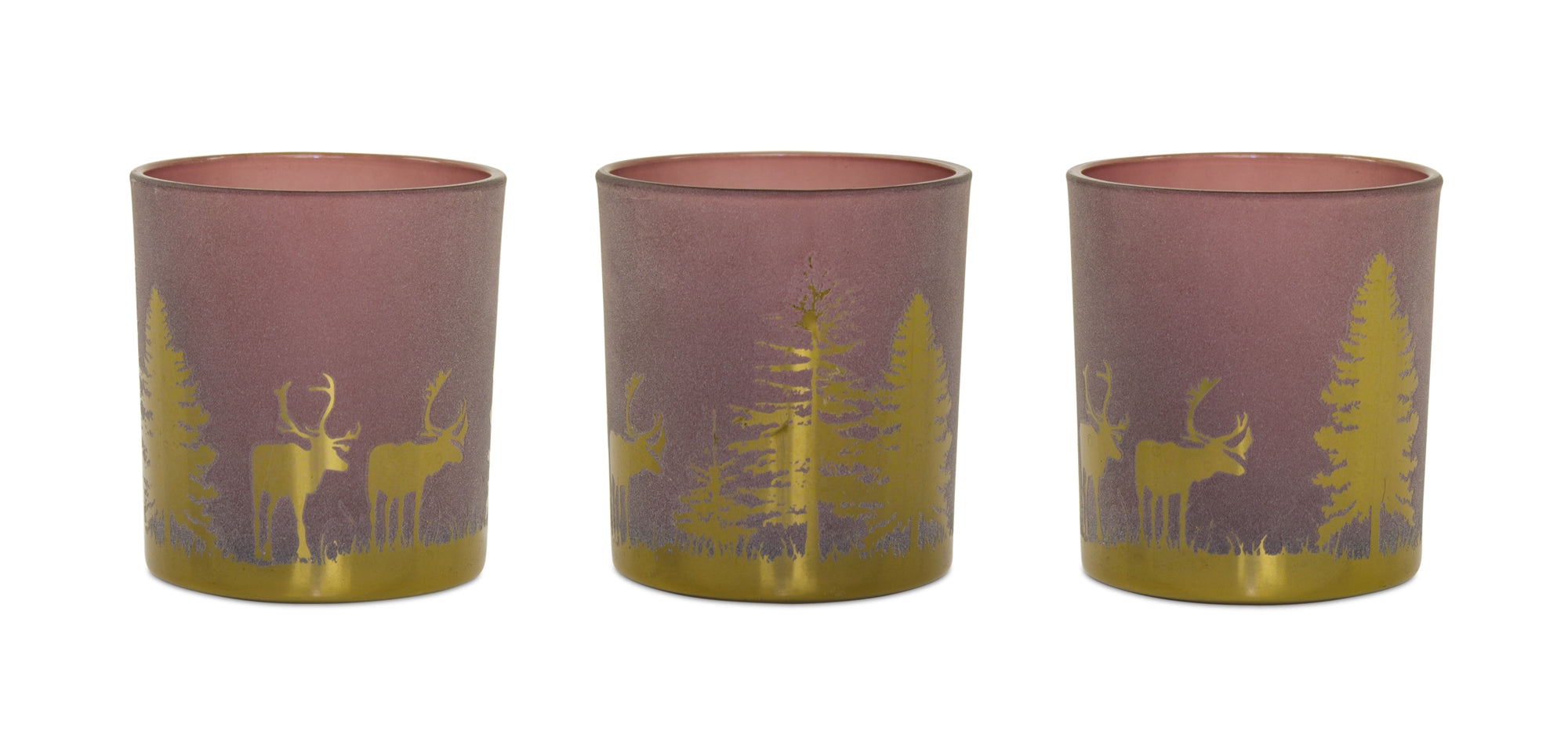 Woodland Deer Votive Holder (Set of 3)