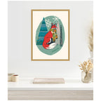 Sylvie Framed Canvas Winter Fellows Fox by Hannah Beisang