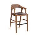 Rasmus Stationary Bar Stool  Chestnut Wirebrush Finish
