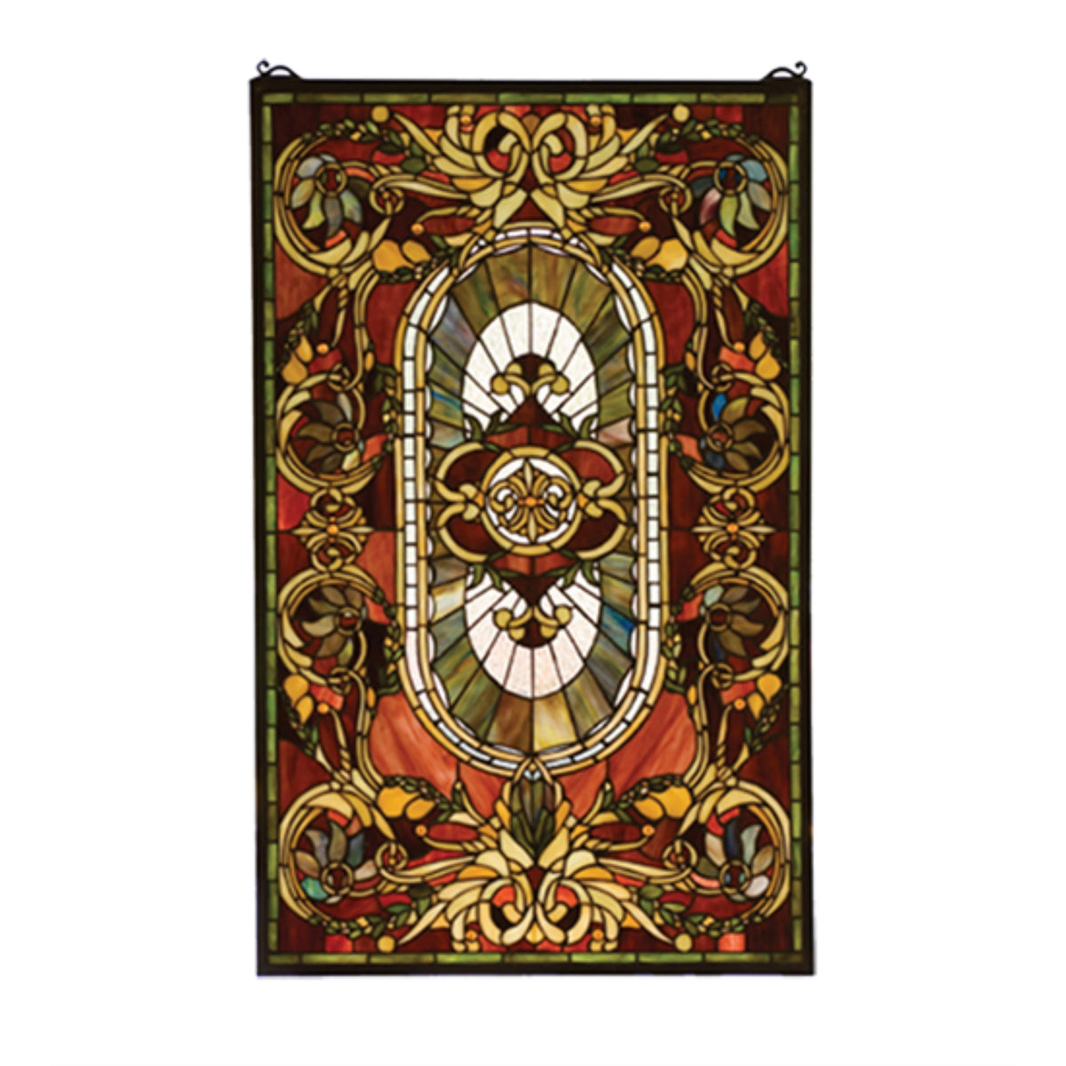 20 Inch W X 32 Inch H Regal Splendor Stained Glass Window