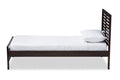 Baxton Studio Sedona Modern Classic Mission Style Dark Brown-Finished Wood Twin Platform Bed