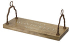 Melrose Modern Home Decorative Wonderful World Swing (Rope Not Included) 23.5" L Wood/Iron