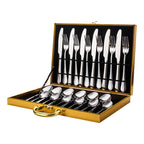 CasaFoyer 24 pcs Stainless Steel Tableware Set with Box