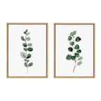Sylvie Eucalyptus Framed Canvas Set by Maja Mitrovic