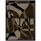 Sylvie Contour 1 Framed Canvas by Shatha Al Dafai