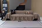 Waterproof Couch Cover Throw, Non Slip Furniture Protector for Leather & Fabric Sofa