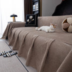 Waterproof Couch Cover Throw, Non Slip Furniture Protector for Leather & Fabric Sofa