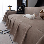 Waterproof Couch Cover Throw, Non Slip Furniture Protector for Leather & Fabric Sofa