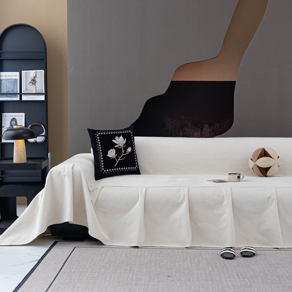 Waterproof Couch Cover Throw, Non Slip Furniture Protector for Leather & Fabric Sofa
