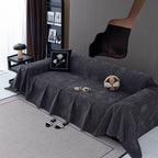 Waterproof Couch Cover Throw, Non Slip Furniture Protector for Leather & Fabric Sofa