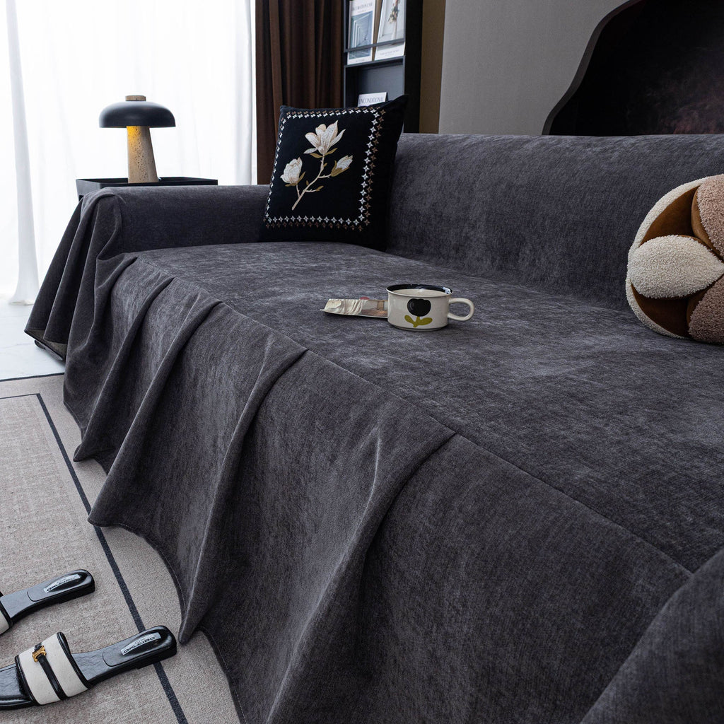 Waterproof Couch Cover Throw, Non Slip Furniture Protector for Leather & Fabric Sofa