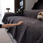 Waterproof Couch Cover Throw, Non Slip Furniture Protector for Leather & Fabric Sofa