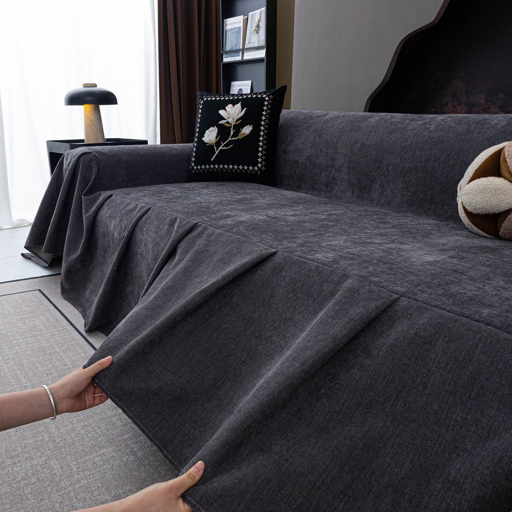 Waterproof Couch Cover Throw, Non Slip Furniture Protector for Leather & Fabric Sofa