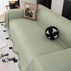 Soft Decorative Throw for Sofa and Loveseat, Textured Sofa Cover Blanket for Couch