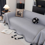 Soft Decorative Throw for Sofa and Loveseat, Textured Sofa Cover Blanket for Couch