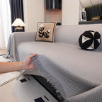 Soft Decorative Throw for Sofa and Loveseat, Textured Sofa Cover Blanket for Couch