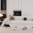 Soft Decorative Throw for Sofa and Loveseat, Textured Sofa Cover Blanket for Couch