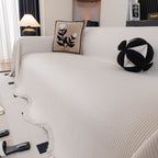 Soft Decorative Throw for Sofa and Loveseat, Textured Sofa Cover Blanket for Couch