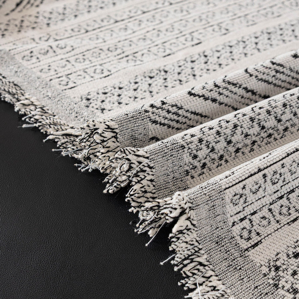 Decorative Slipcover for Pets, Kids, Boho Woven Couch Cover Throw Blanket with Tassel
