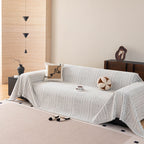 Decorative Slipcover for Pets, Kids, Boho Woven Couch Cover Throw Blanket with Tassel