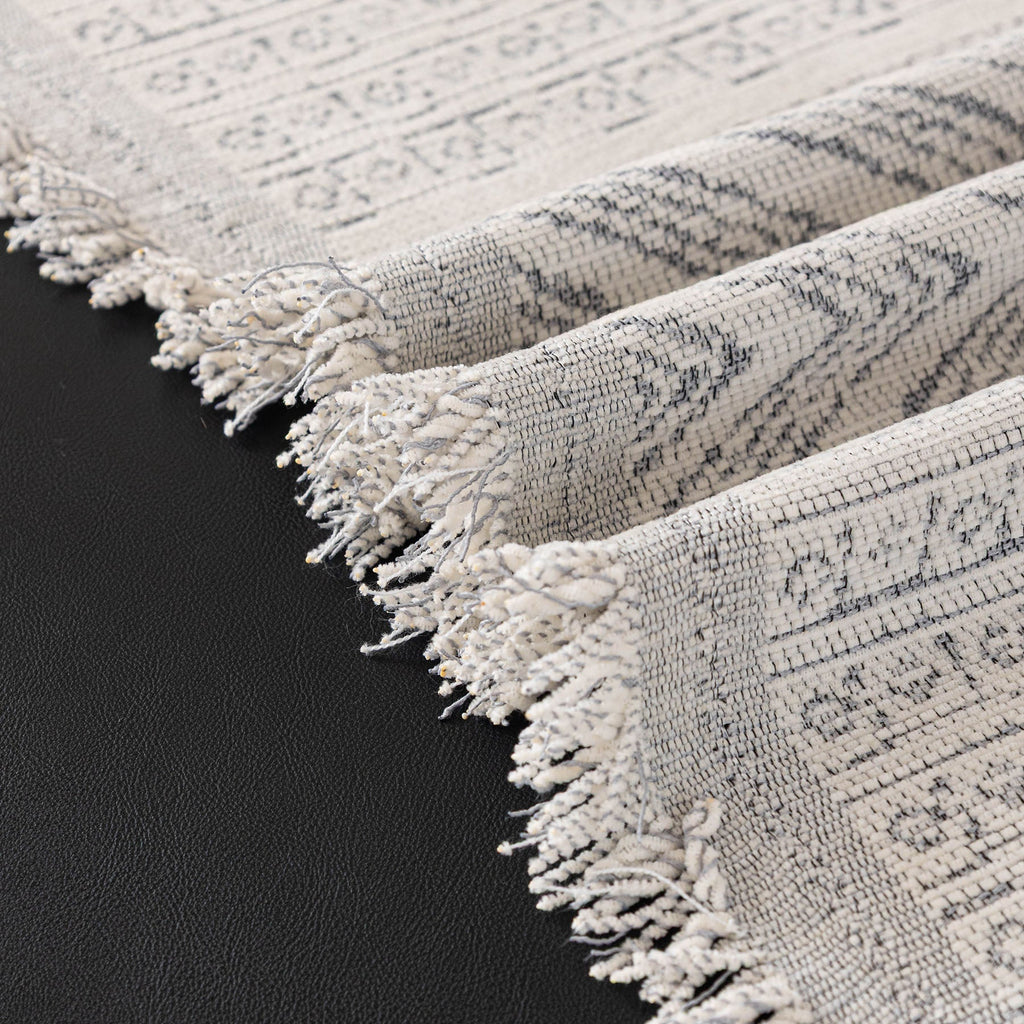 Decorative Slipcover for Pets, Kids, Boho Woven Couch Cover Throw Blanket with Tassel