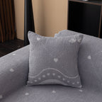 Luxurious Jacquard Couch Cover, Snag-Resistant Pet Friendly Couch Throw with Fringe