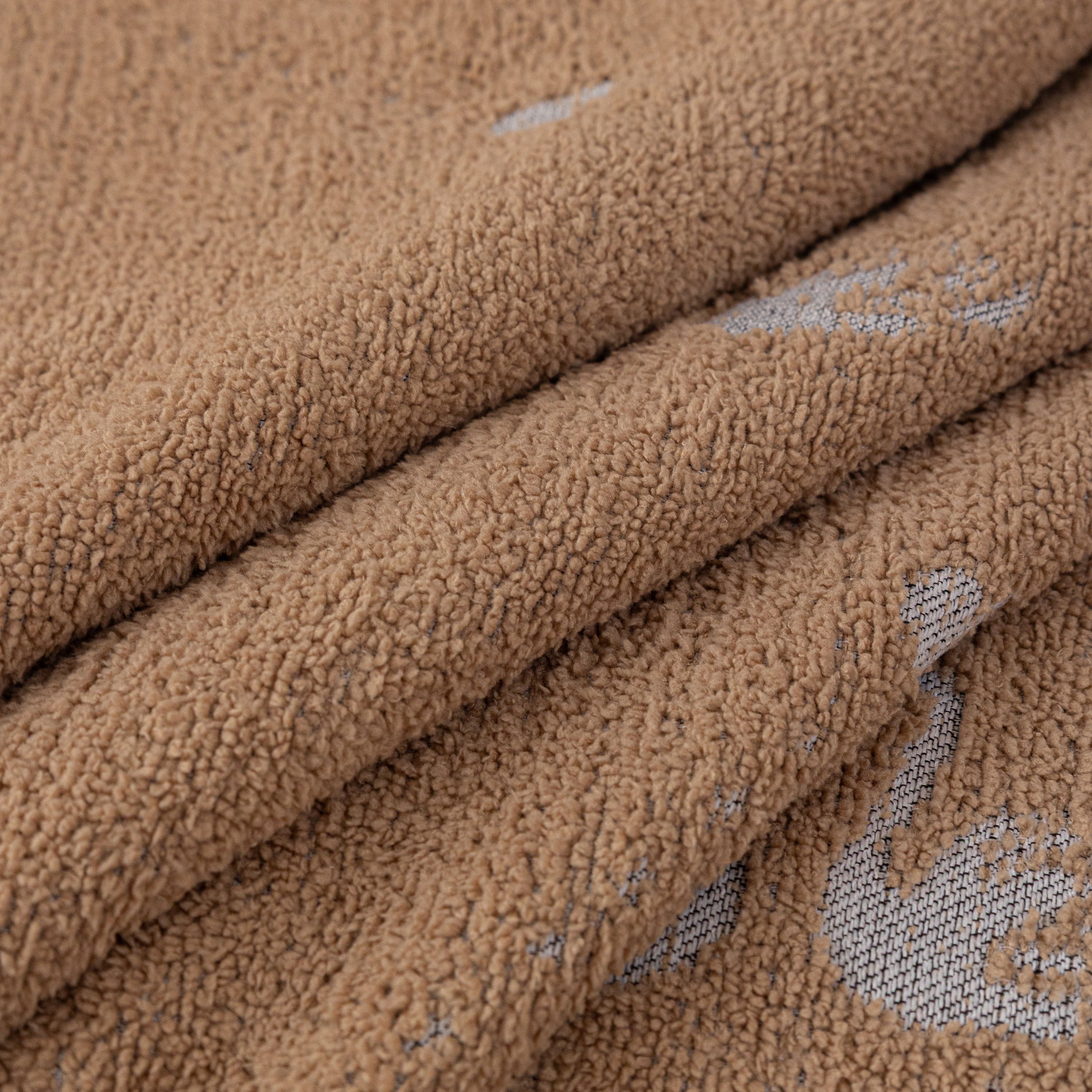 Luxurious Jacquard Couch Cover, Snag-Resistant Pet Friendly Couch Throw with Fringe