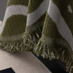 Luxurious Jacquard Couch Cover, Snag-Resistant Pet Friendly Couch Throw with Fringe