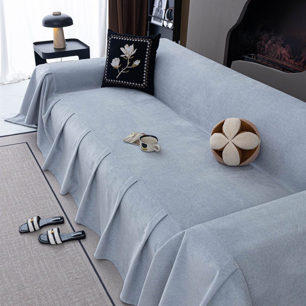 Waterproof Couch Cover Throw, Non Slip Furniture Protector for Leather & Fabric Sofa