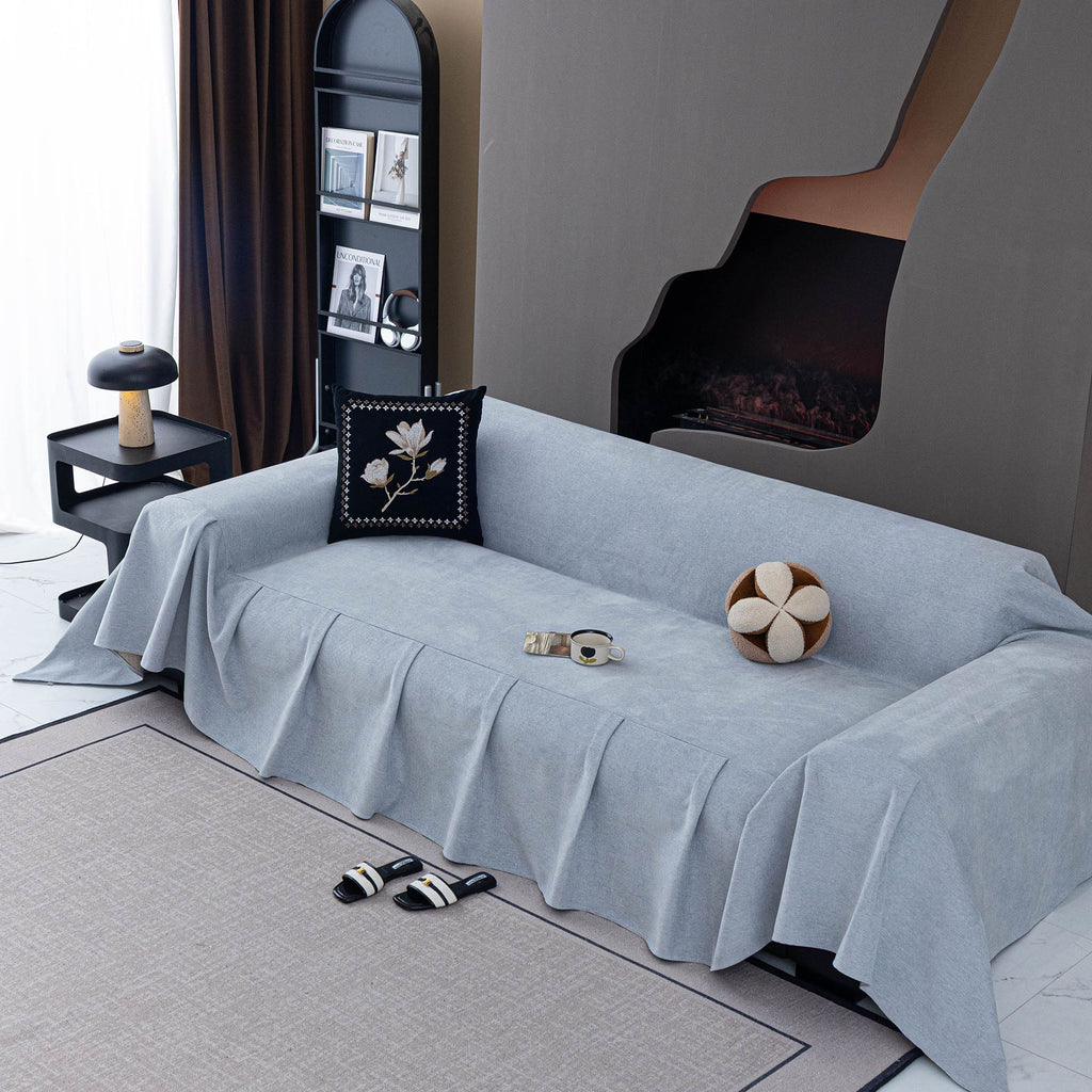 Waterproof Couch Cover Throw, Non Slip Furniture Protector for Leather & Fabric Sofa