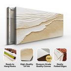 Neutral Ocean Waves Wall Art
