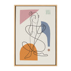 Sylvie Thinking of You Framed Canvas by Rachel Lee of My Dream Wall