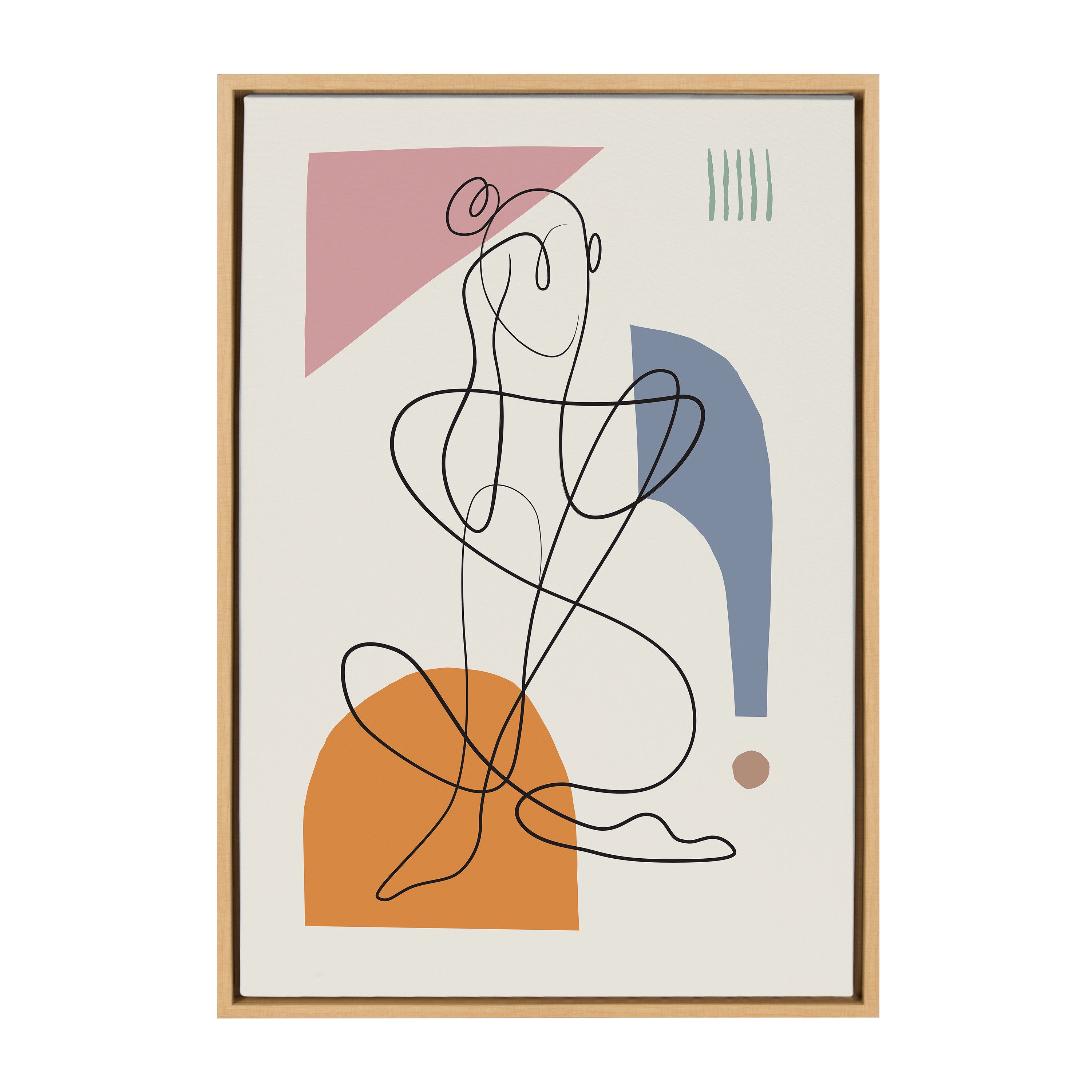 Sylvie Thinking of You Framed Canvas by Rachel Lee of My Dream Wall