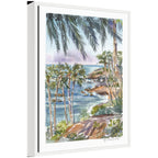 Sylvie Laguna Beach California Scene Framed Canvas by Patricia Shaw