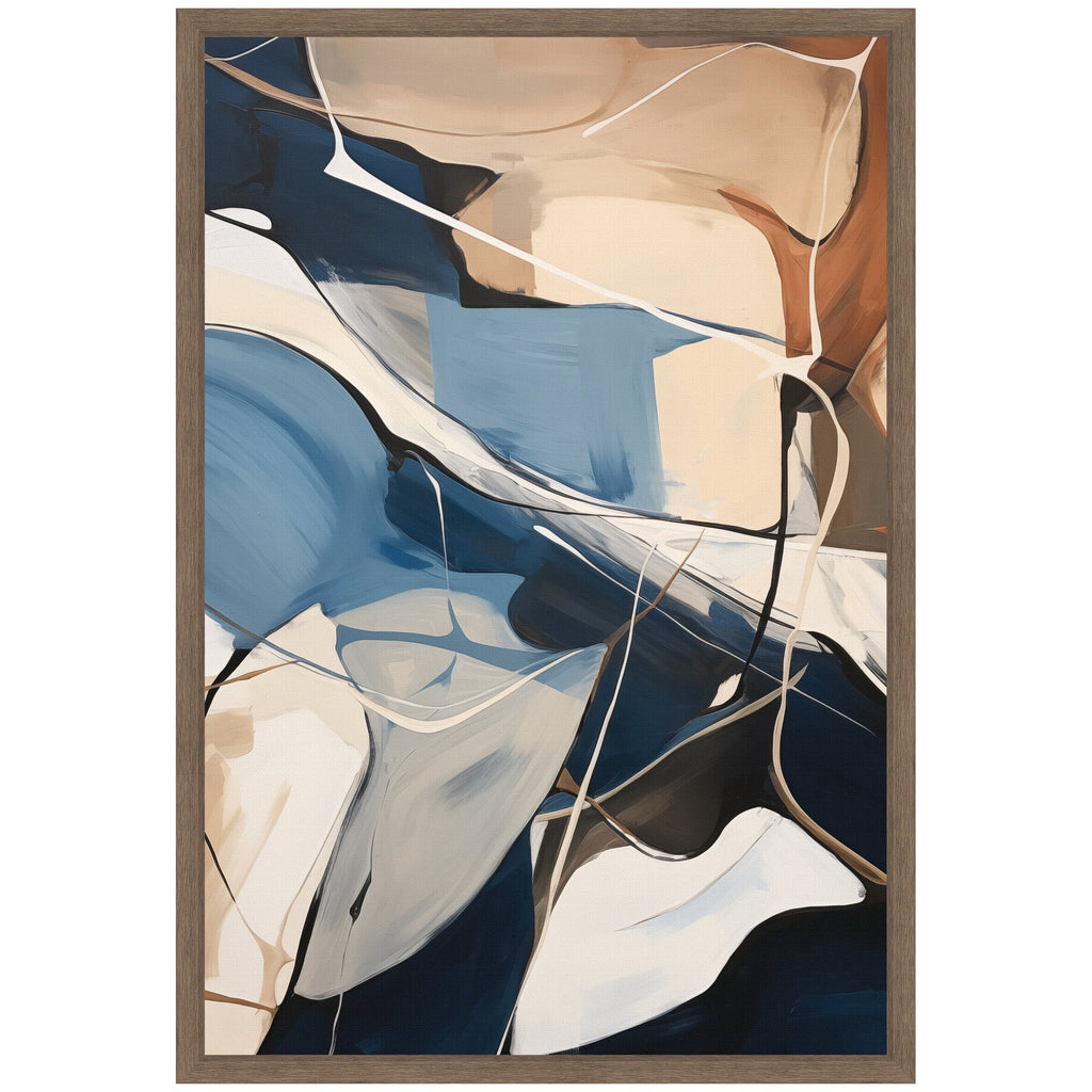 Abstract Fluid Movement by The Creative Bunch Studio Framed Canvas Wall Art Print