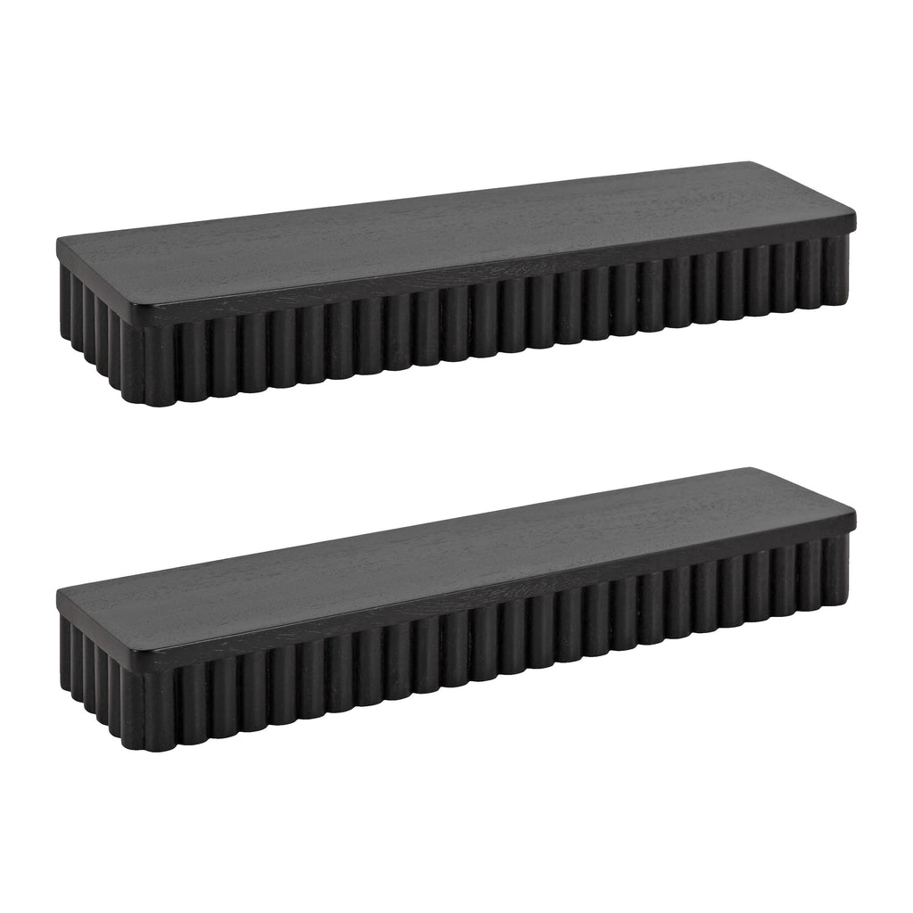 Reid Ribbed Floating Shelves