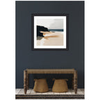 Framed Art Coastal Sand Modern Abstract Landscape I by The Creative Bunch Studio
