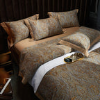 CasaFoyer 140TC Cotton Satin Digital Printed Four-piece Bedding Set