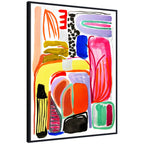 Sylvie Abstract 08 Framed Canvas by Emma Daisy