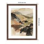 Framed Art Tonal Mountains II by Amy Lighthall