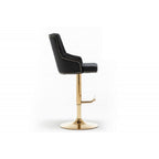 Adjustable Swivel Bar Stool With Nailhead Trim (Set of 2)