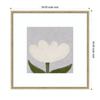 White Tulip by Gabrielly Guedes Framed Wall Art Print
