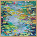 Sylvie Waterlilies at Giverny Framed Canvas by Rachel Christopoulos