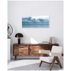 Sylvie Minimalist Sky Reflection In Iceland Framed Canvas by Michael Schauer