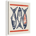 Le Sardine by Alicia Bock Framed Canvas Wall Art Print