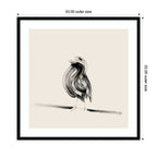 Bird on a Branch by Danushka Abeygoda Framed Wall Art Print