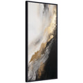 Luxe Drift Modern Glamour Abstract by The Creative Bunch Studio Framed Canvas Wall Art Print