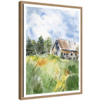 Sylvie Vermont Barn in Summer Framed Canvas by Patricia Shaw