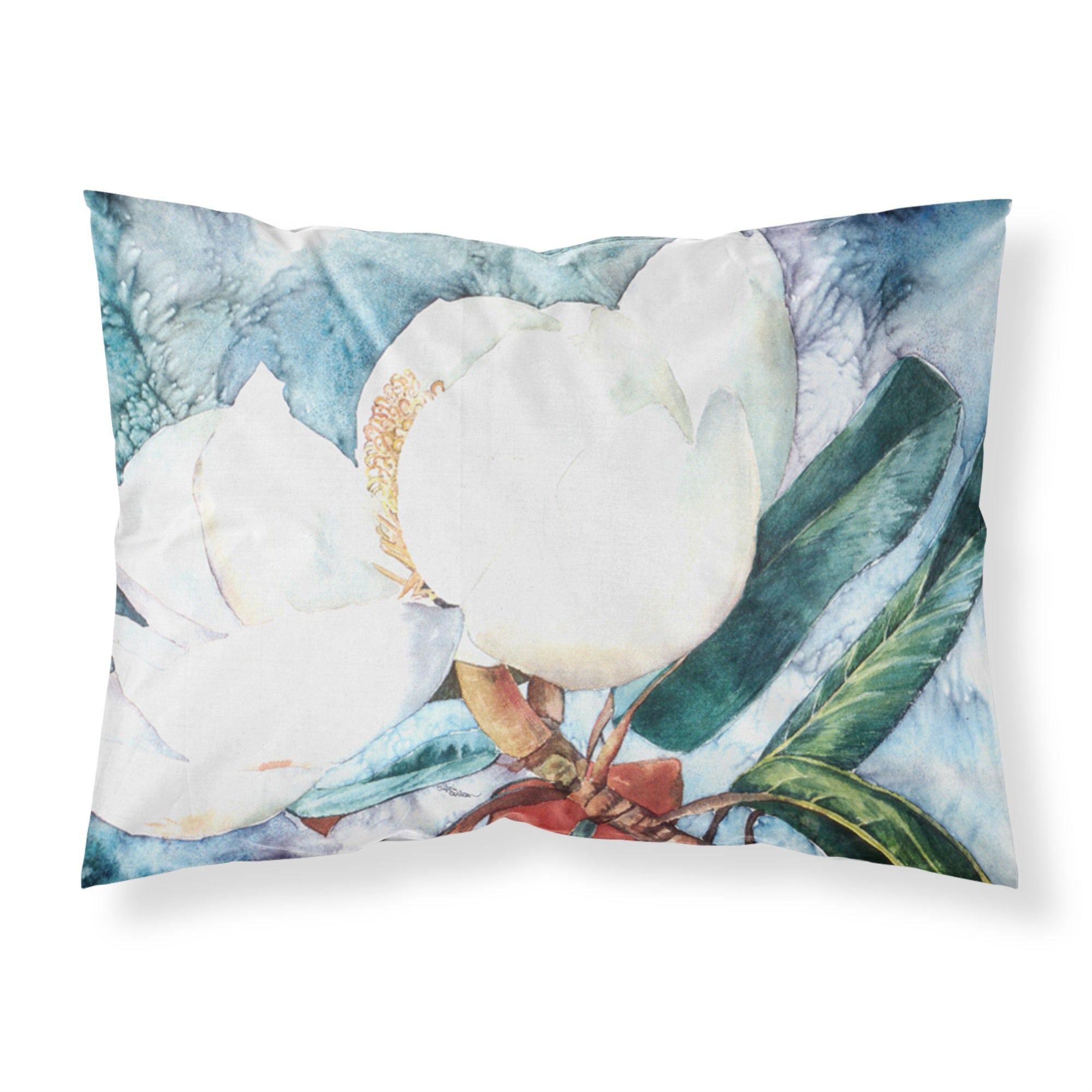 'Caroline'S Treasures 8001Pillowcase Flower-Magnolia Moisture Wicking Fabric Standard Pillowcase, Large, Multicolor'