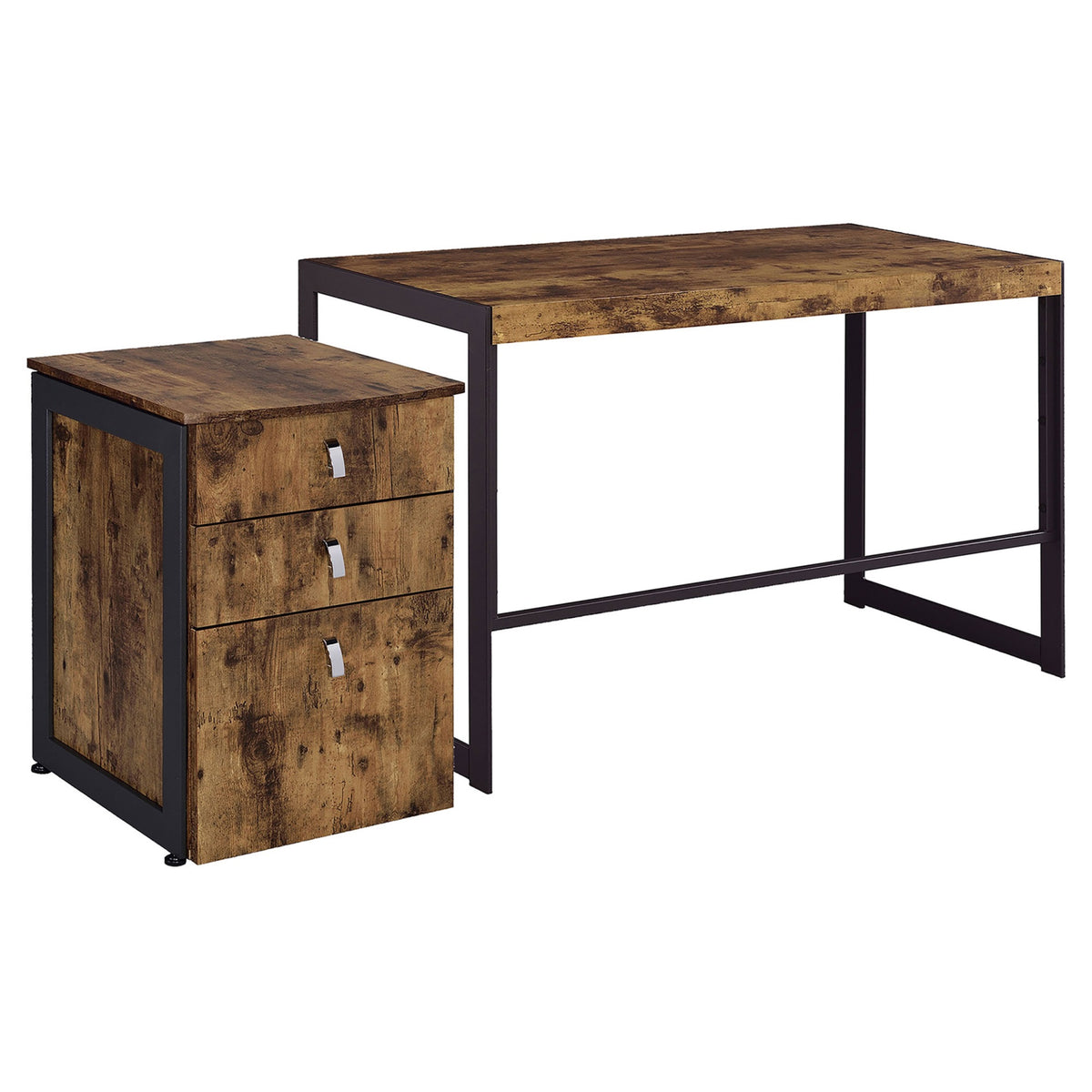 2 Pc Desk Set Home Office Farmhouse/Rustic